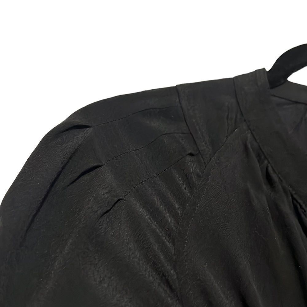 GAP Black Shirt Dress Small High Low Hem Belted Long Sleeve NWT - Picture 3 of 9